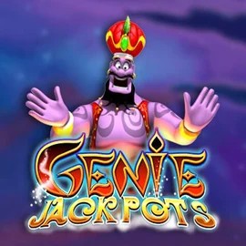 Genie Jackpots game by Blueprint Gaming – logo hosted on Spinjo Casino