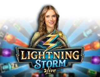 Lightning Storm logo – Live Casino by Evolution at Spinjo Casino