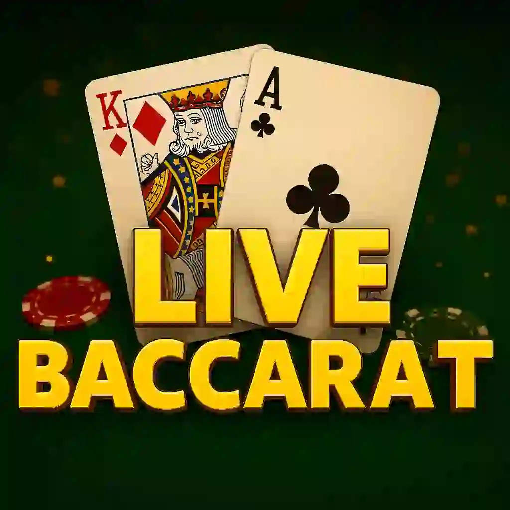 Live Casino logo of Live Baccarat from Evolution at Spinjo Casino