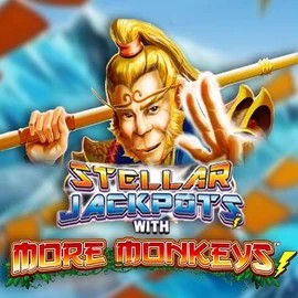 Stellar Jackpots with More Monkeys slot visual from Lightning Box Game available on spinjos.it