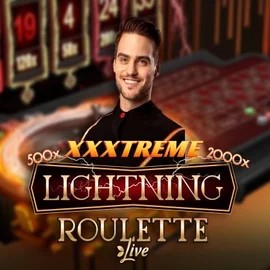 Live Casino logo of XXXtreme Lightning Roulette from Evolution at Spinjo Casino